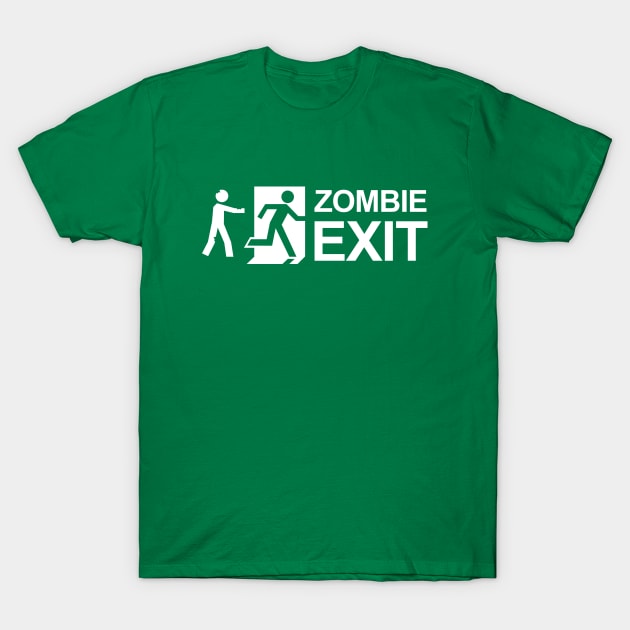 Zombie Exit T-Shirt by Byway Design